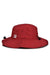 The Game Hats GB400 Mens Ultralight UPF 30+ Boonie Hat Cardinal Red Flat Back
