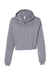 Bella + Canvas BC7502/B7502/7502 Womens Cropped Fleece Hooded Sweatshirt Hoodie Storm Grey Flat Front