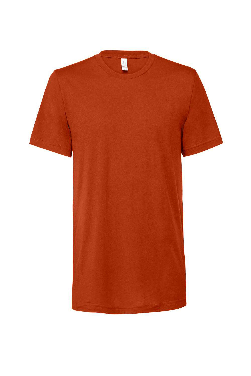 Bella + Canvas BC3413/3413C/3413 Mens Short Sleeve Crewneck T-Shirt Brick Red Flat Front