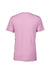 Bella + Canvas BC3413/3413C/3413 Mens Short Sleeve Crewneck T-Shirt Lilac Pink Flat Back