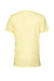 Bella + Canvas BC3413/3413C/3413 Mens Short Sleeve Crewneck T-Shirt Pale Yellow Flat Back
