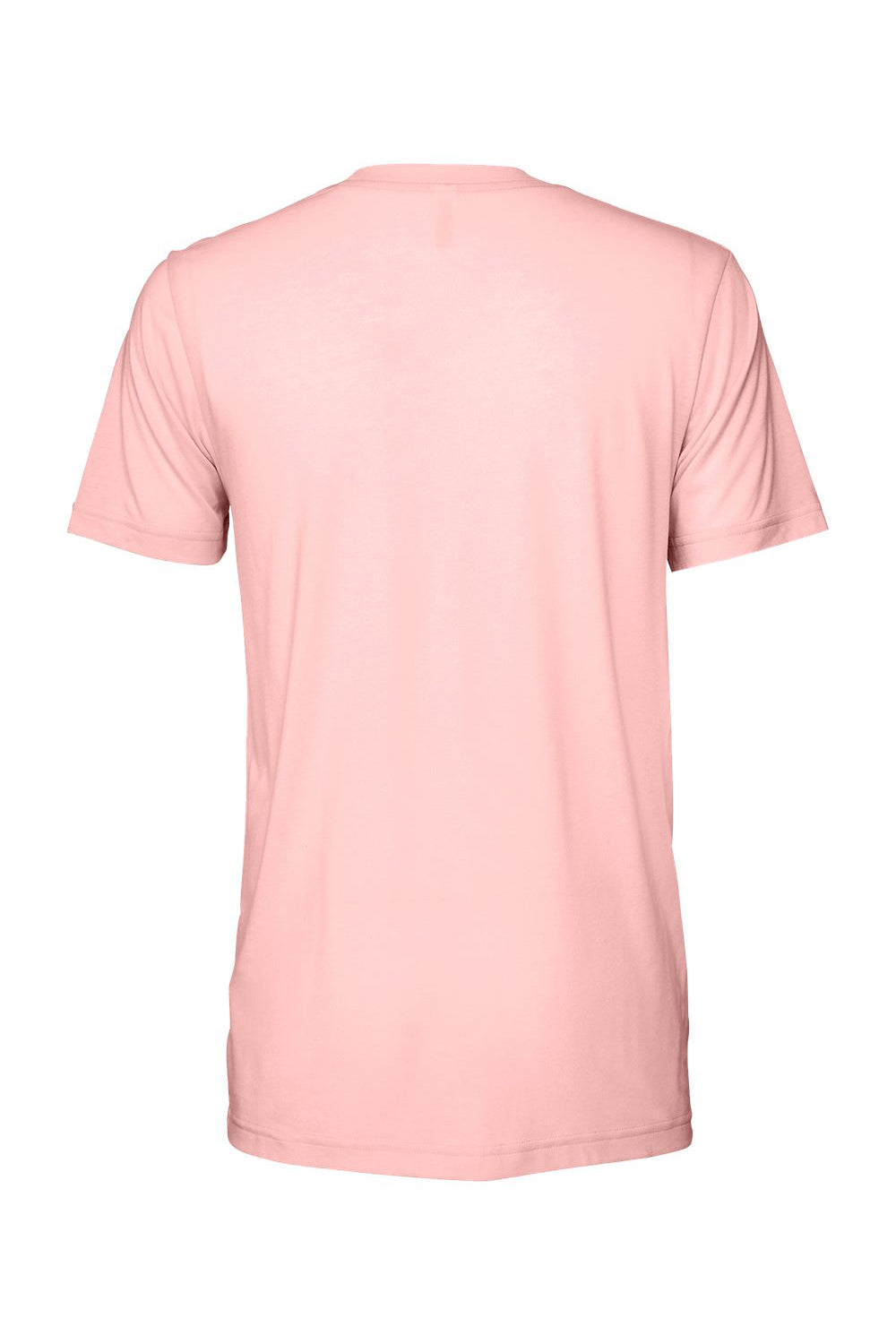 Bella + Canvas BC3413/3413C/3413 Mens Short Sleeve Crewneck T-Shirt Pink Flat Back