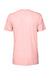 Bella + Canvas BC3413/3413C/3413 Mens Short Sleeve Crewneck T-Shirt Pink Flat Back