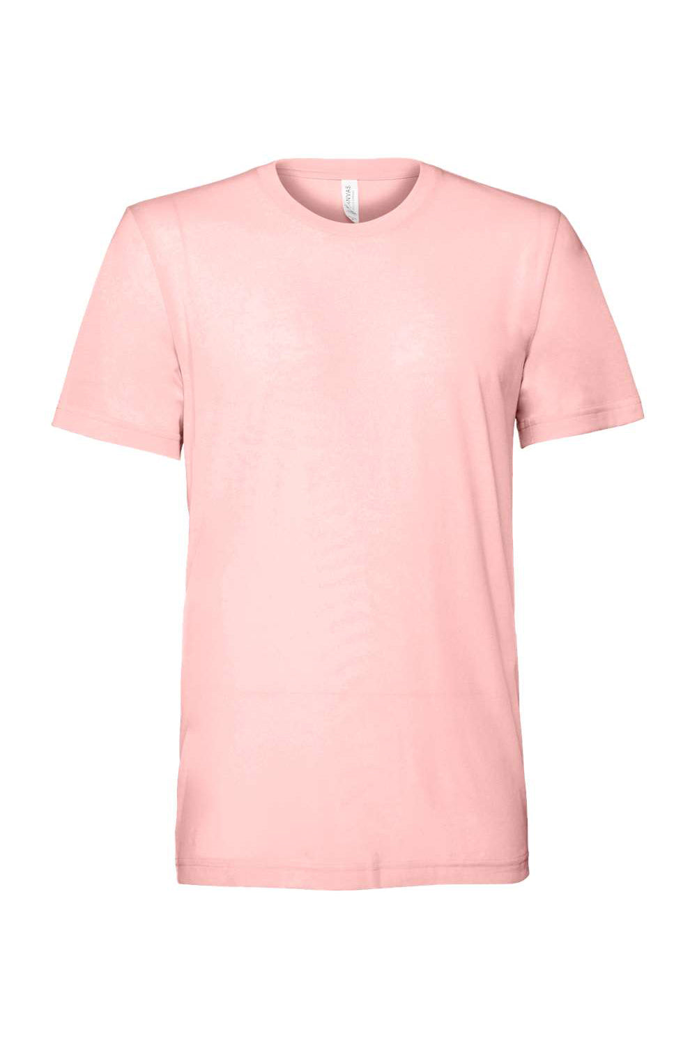Bella + Canvas BC3413/3413C/3413 Mens Short Sleeve Crewneck T-Shirt Pink Flat Front