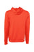 Bella + Canvas BC3719/3719 Mens Sponge Fleece Hooded Sweatshirt Hoodie Poppy Red Flat Back