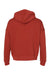 Bella + Canvas BC3729/3729 Mens Sponge Fleece Hooded Sweatshirt Hoodie Brick Red Flat Back
