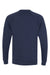 Bella + Canvas BC3901/3901 Mens Sponge Fleece Crewneck Sweatshirt Navy Blue Flat Back