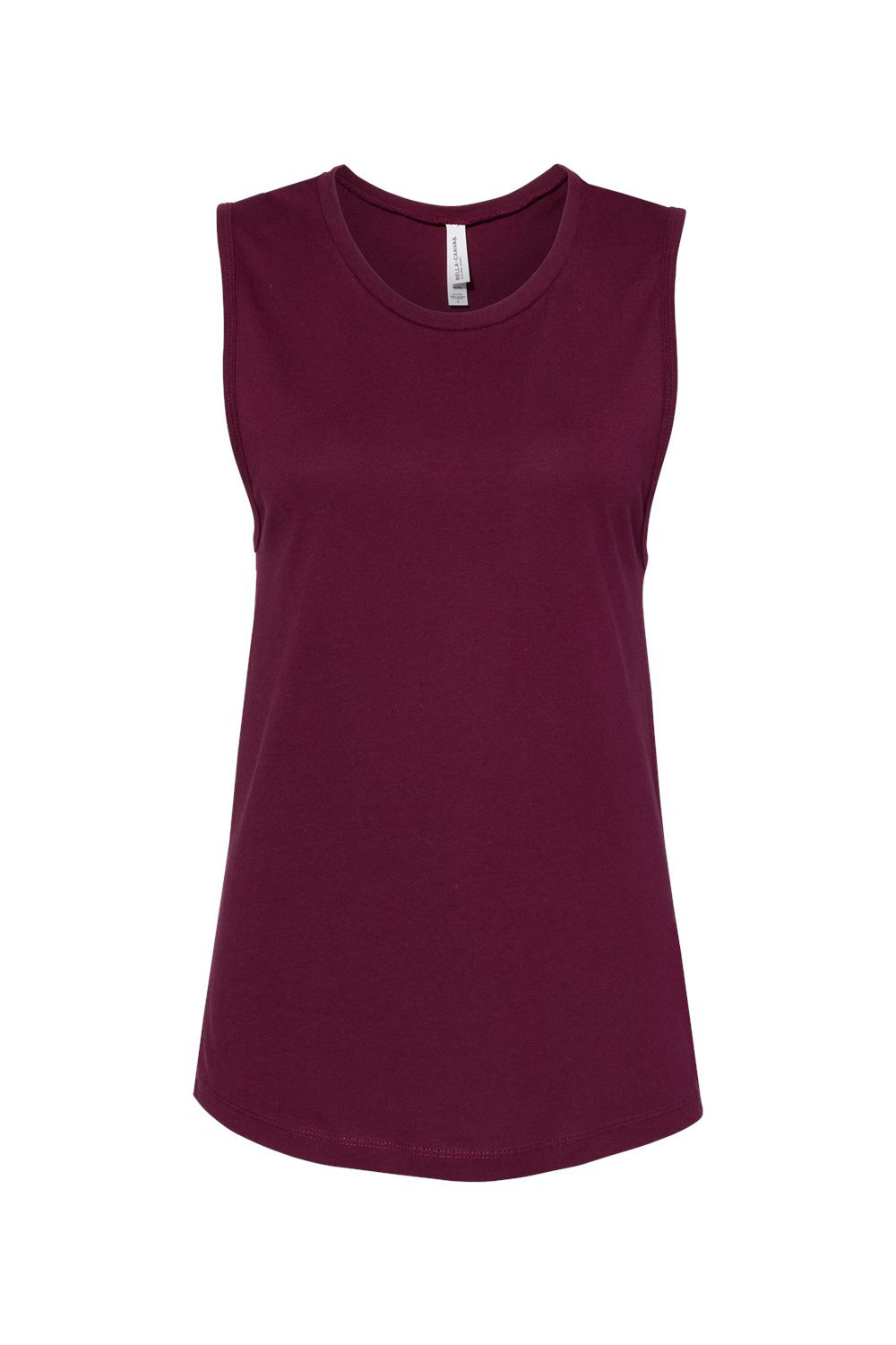Bella + Canvas BC6003/B6003/6003 Womens Jersey Muscle Tank Top Maroon Flat Front