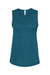 Bella + Canvas BC6003/6003 Womens Jersey Muscle Tank Top Heather Deep Teal Blue Flat Front