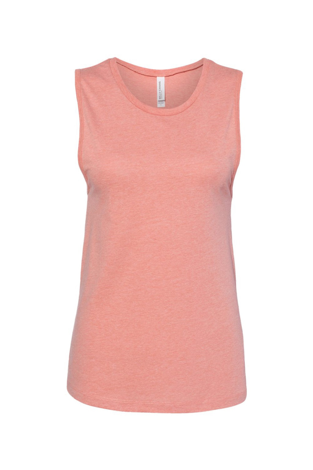 Bella + Canvas BC6003/6003 Womens Jersey Muscle Tank Top Heather Sunset Orange Flat Front