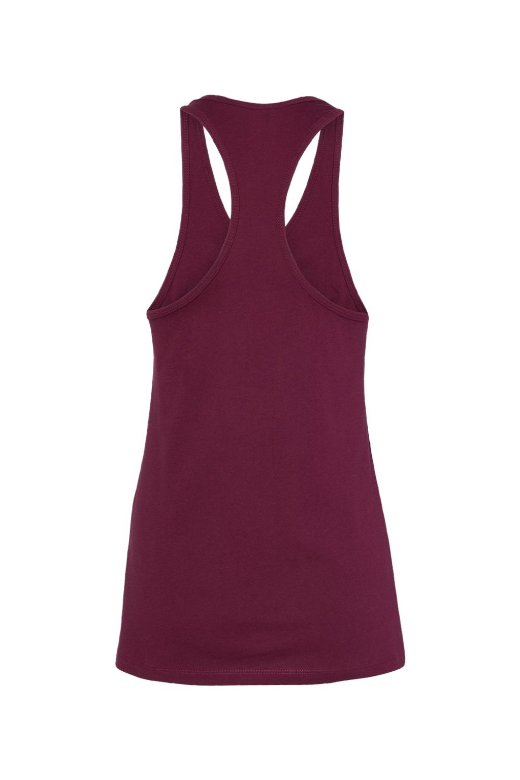 Bella + Canvas BC6008/6008 Womens Jersey Tank Top Maroon Flat Back