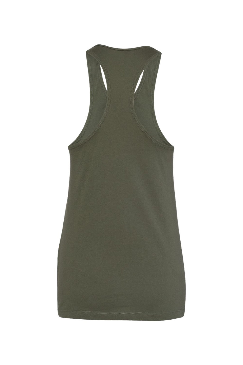 Bella + Canvas BC6008/6008 Womens Jersey Tank Top Military Green Flat Back