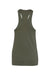 Bella + Canvas BC6008/6008 Womens Jersey Tank Top Military Green Flat Back