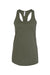 Bella + Canvas BC6008/6008 Womens Jersey Tank Top Military Green Flat Front