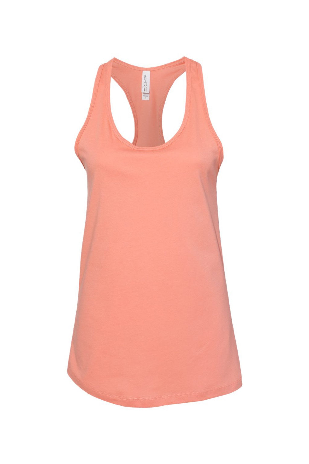 Bella + Canvas BC6008/6008 Womens Jersey Tank Top Sunset Orange Flat Front
