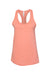 Bella + Canvas BC6008/6008 Womens Jersey Tank Top Sunset Orange Flat Front