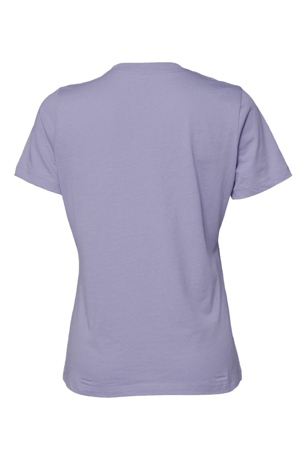 Bella + Canvas BC6400/6400 Womens Relaxed Jersey Short Sleeve Crewneck T-Shirt Dark Lavender Purple Flat Back