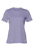 Bella + Canvas BC6400/6400 Womens Relaxed Jersey Short Sleeve Crewneck T-Shirt Dark Lavender Purple Flat Front