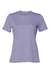 Bella + Canvas BC6400/B6400/6400 Womens Relaxed Jersey Short Sleeve Crewneck T-Shirt Dark Lavender Purple Flat Front