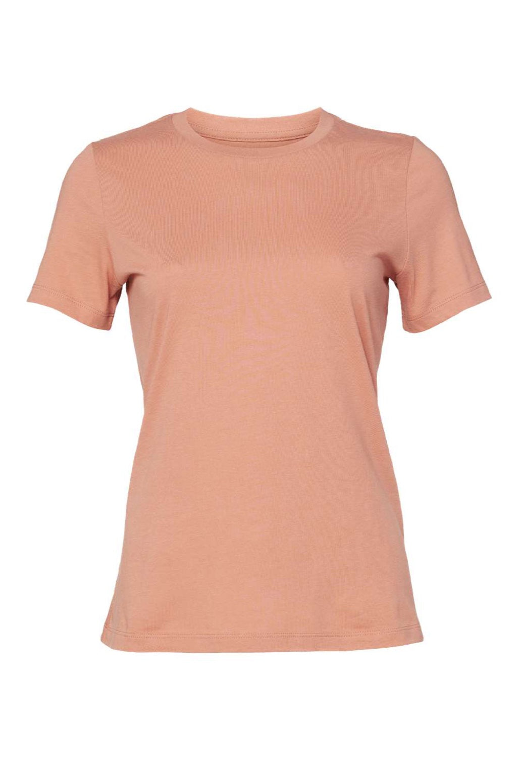 Bella + Canvas BC6400/6400 Womens Relaxed Jersey Short Sleeve Crewneck T-Shirt Terracotta Flat Front