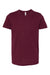 Bella + Canvas BC3001Y/3001Y Youth Jersey Short Sleeve Crewneck T-Shirt Maroon Flat Front