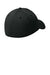 New Era Hats NE1090 Mens Moisture Wicking Stretch Fit Hat Flag Black Flat Back
