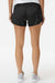 Augusta Sportswear 2430 Womens Wayfarer Moisture Wicking Shorts w/ Internal Pocket Black Model Back