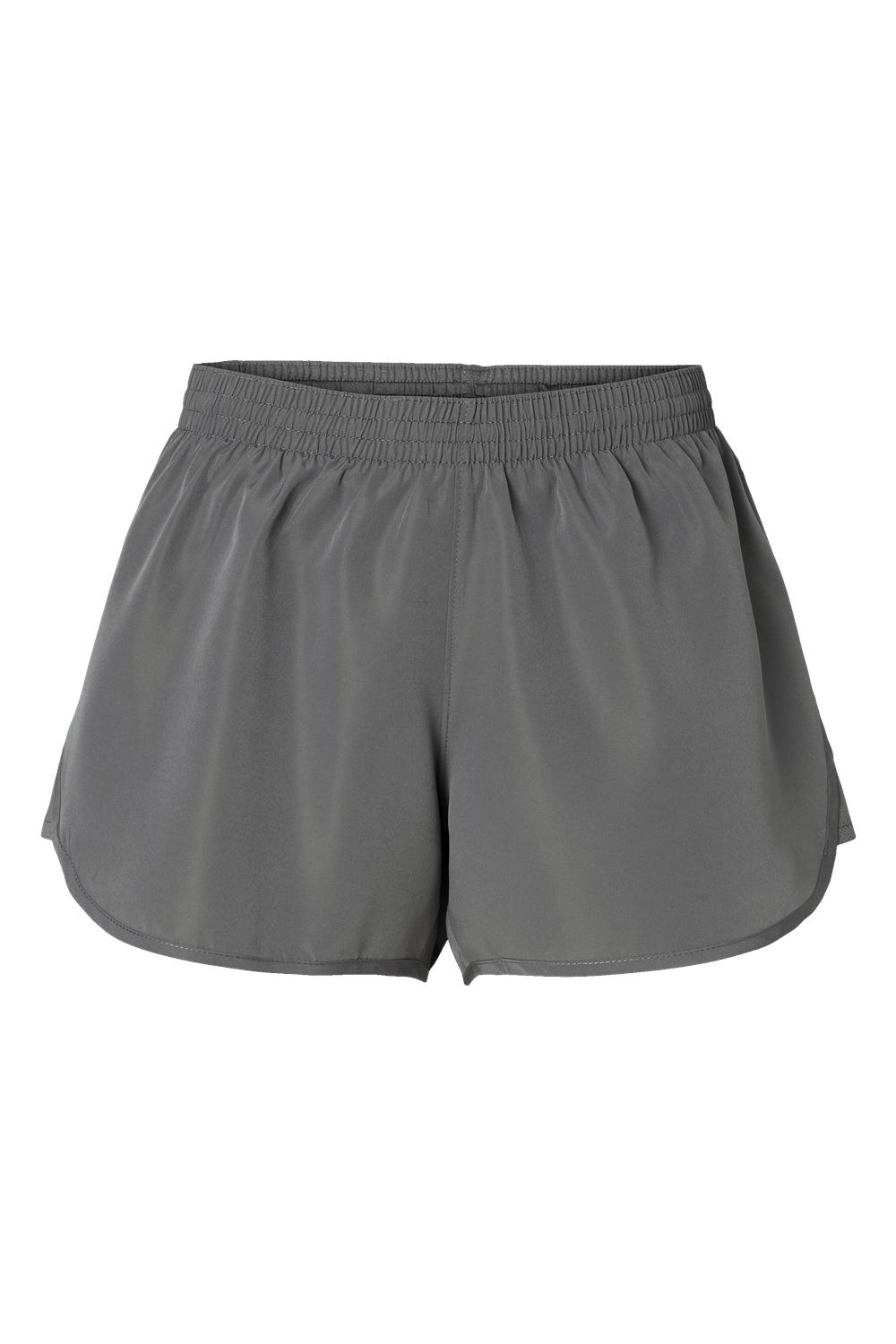 Augusta Sportswear 2430 Womens Wayfarer Moisture Wicking Shorts w/ Internal Pocket Graphite Grey Flat Front