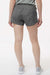 Augusta Sportswear 2430 Womens Wayfarer Moisture Wicking Shorts w/ Internal Pocket Graphite Grey Model Back