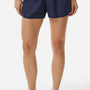 Augusta Sportswear Womens Wayfarer Moisture Wicking Shorts w/ Internal Pocket - Navy Blue