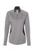 Adidas A281 Womens 1/4 Zip Pullover Heather Grey/Carbon Grey Flat Front