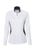 Adidas A281 Womens UPF 50+ 1/4 Zip Sweatshirt White/Carbon Grey Flat Front