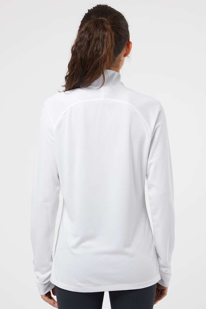 Adidas A281 Womens UPF 50+ 1/4 Zip Sweatshirt White/Carbon Grey Model Back