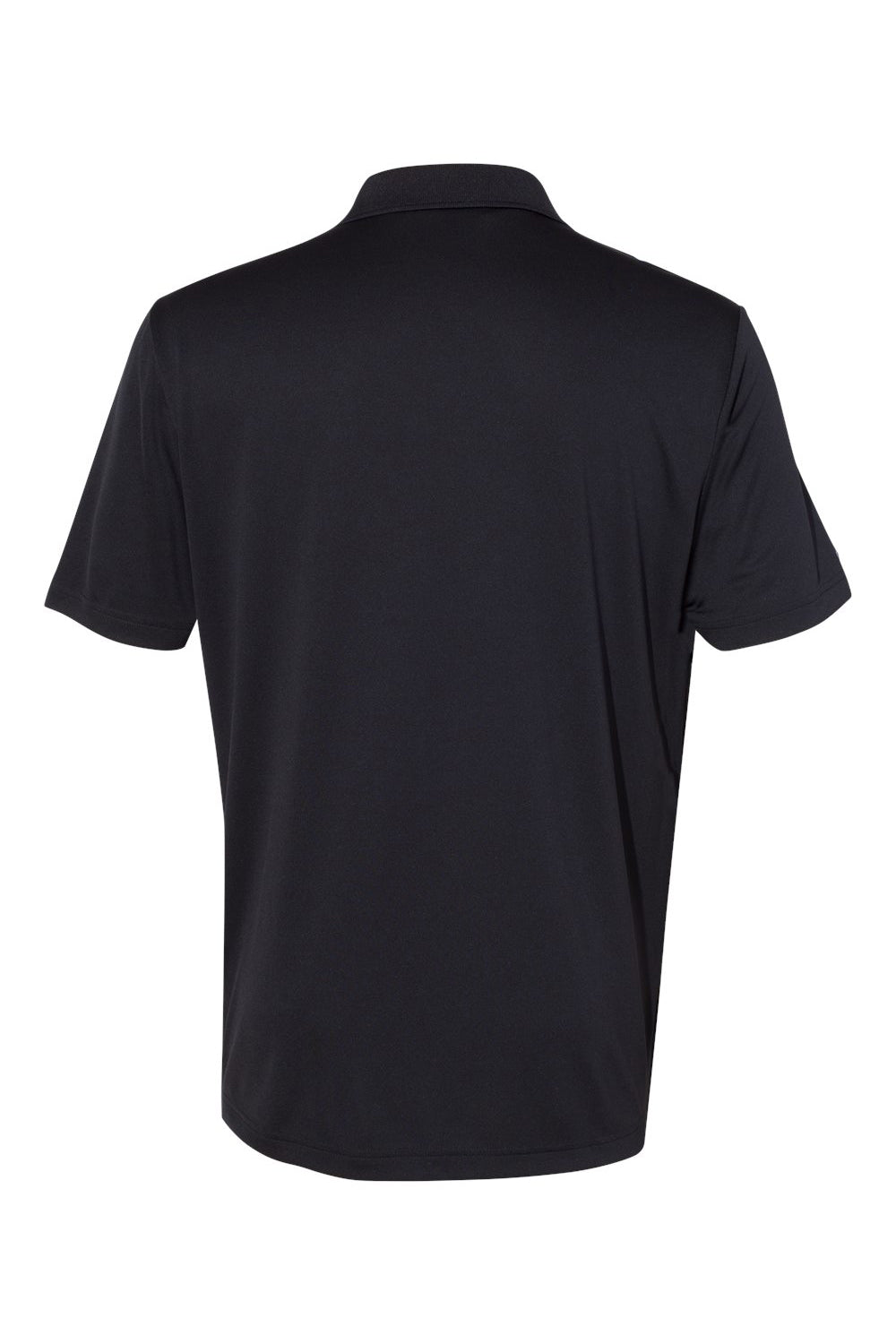 Adidas A230 Mens Performance Short Sleeve Polo Shirt Black Flat Back