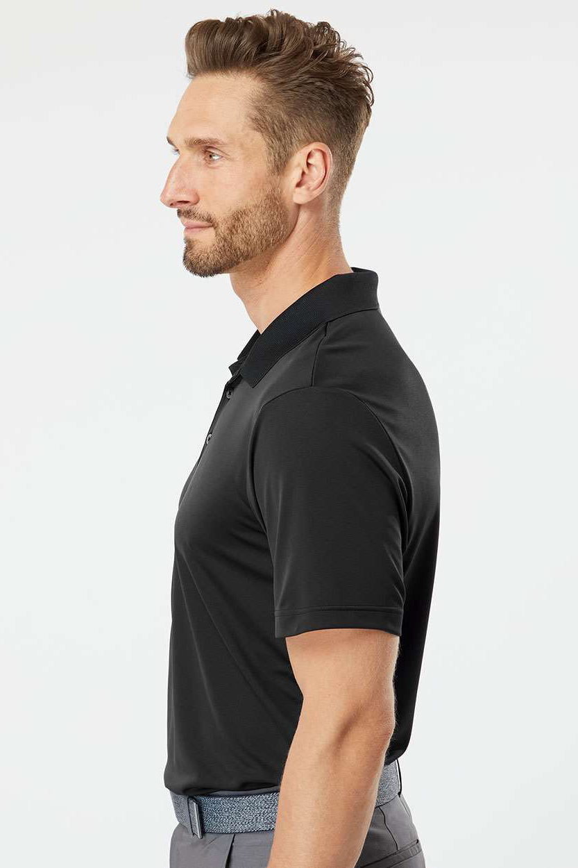 Adidas A230 Mens Performance Short Sleeve Polo Shirt Black Model Side