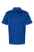 Adidas A230 Mens Performance Short Sleeve Polo Shirt Collegiate Royal Blue Flat Front