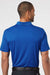 Adidas A230 Mens Performance UPF 50+ Short Sleeve Polo Shirt Collegiate Royal Blue Model Back
