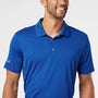 Adidas Mens Performance UPF 50+ Short Sleeve Polo Shirt - Collegiate Royal Blue