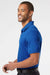 Adidas A230 Mens Performance UPF 50+ Short Sleeve Polo Shirt Collegiate Royal Blue Model Side