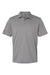Adidas A230 Mens Performance Short Sleeve Polo Shirt Grey Flat Front