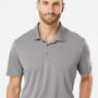 Adidas Mens Performance UPF 50+ Short Sleeve Polo Shirt - Grey