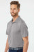 Adidas A230 Mens Performance UPF 50+ Short Sleeve Polo Shirt Grey Model Side