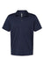Adidas A230 Mens Performance UPF 50+ Short Sleeve Polo Shirt Navy Blue Flat Front