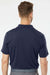 Adidas A230 Mens Performance UPF 50+ Short Sleeve Polo Shirt Navy Blue Model Back