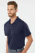 Adidas A230 Mens Performance Short Sleeve Polo Shirt Navy Blue Model Side