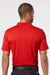 Adidas A230 Mens Performance Short Sleeve Polo Shirt Collegiate Red Model Back