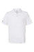 Adidas A230 Mens Performance Short Sleeve Polo Shirt White Flat Front