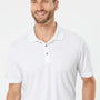 Adidas Mens Performance UPF 50+ Short Sleeve Polo Shirt - White