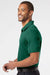 Adidas A230 Mens Performance UPF 50+ Short Sleeve Polo Shirt Collegiate Green Model Side