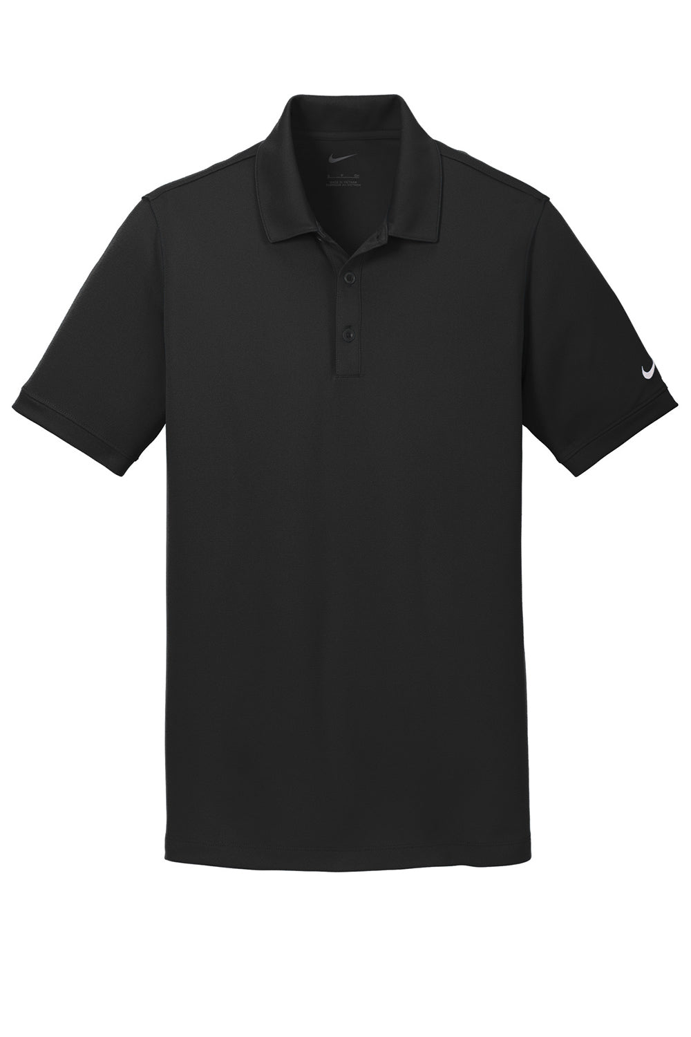 Nike 746099 Mens Icon Dri-Fit Moisture Wicking Short Sleeve Polo Shirt Black Flat Front